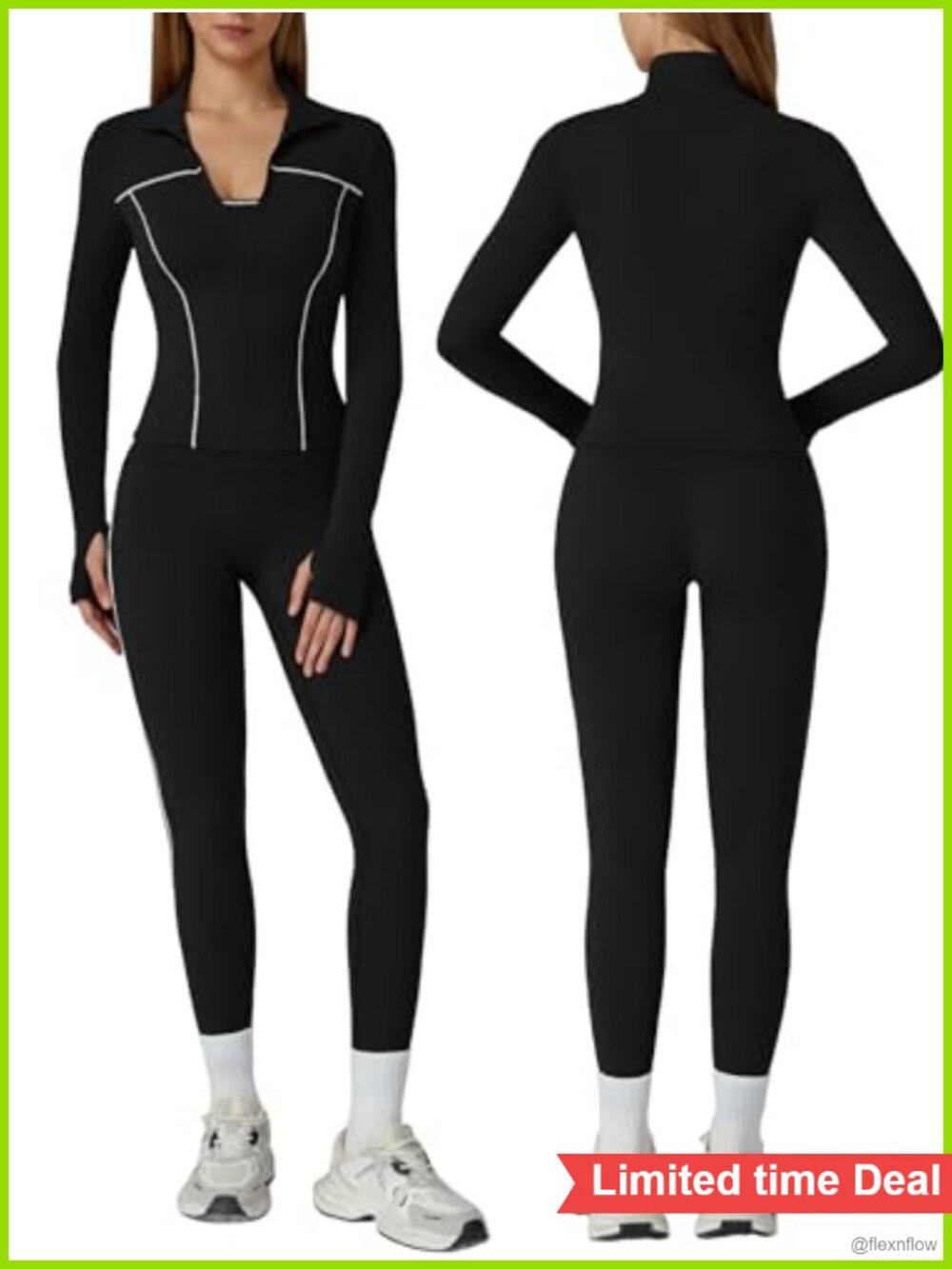 3-Piece Workout Set with Sports Bra and Butt-Lifting Pants
